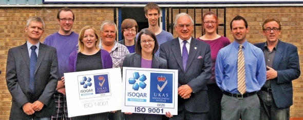 The team in 2012 having just achieved International Standards recognition. Click to read more...